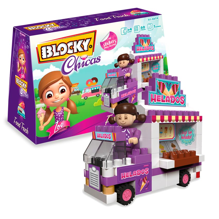 Blocky Chicas - Food Track