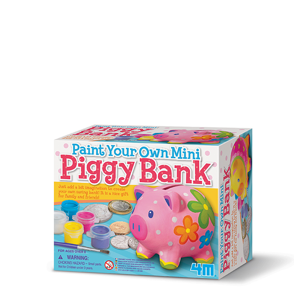 KIDZ LABS Paint Your Own Mini Piggy Bank